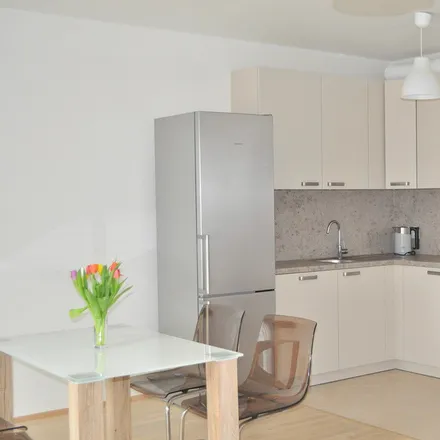 Rent this 1 bed apartment on Residence Garden Towers in Olšanská, 130 00 Prague