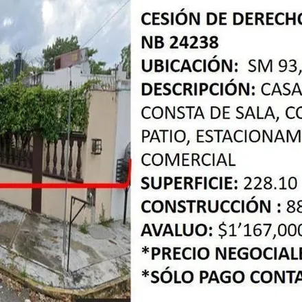 Buy this studio house on Avenida Miguel Hidalgo in 77538 Cancún, ROO