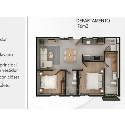Buy this 2 bed apartment on Calle Quebrada 2837 in Santa Eduwiges, 44540 Guadalajara