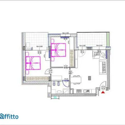 Rent this 3 bed apartment on Via Donato Creti 51 in 40128 Bologna BO, Italy