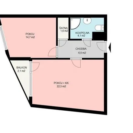Rent this 2 bed apartment on Rumiště 295/2 in 602 00 Brno, Czechia