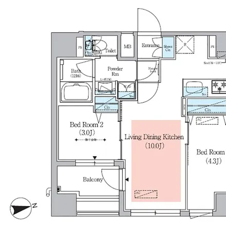 Image 2 - Daisan Junior High School, Ushizaka, Koraku 2-chome, Bunkyo, 112-0003, Japan - Apartment for rent