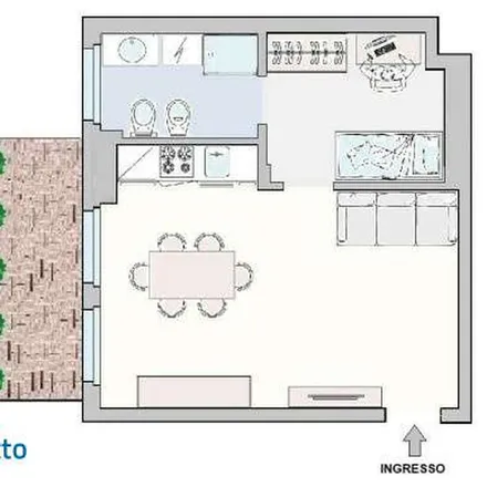 Rent this 1 bed apartment on Via Adige 20 in 20135 Milan MI, Italy