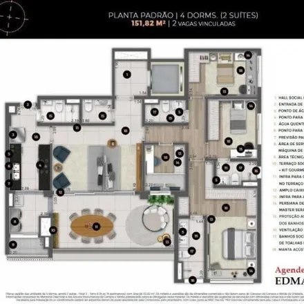 Buy this 4 bed apartment on Rua Nova York in Brooklin Novo, São Paulo - SP