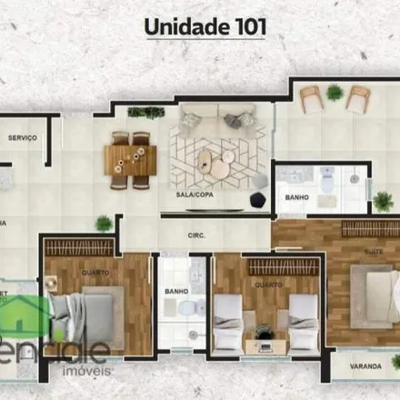 Buy this 3 bed apartment on Rua Rio Doce in Riacho das Pedras, Contagem - MG
