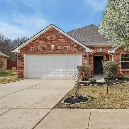 Rent this 3 bed house on 2400 Castle Creek Drive in Denton County, TX 75068