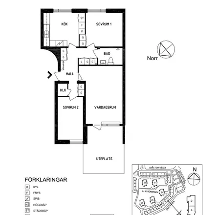 Rent this 3 bed apartment on Jökelvägen 10 in 806 32 Gävle, Sweden