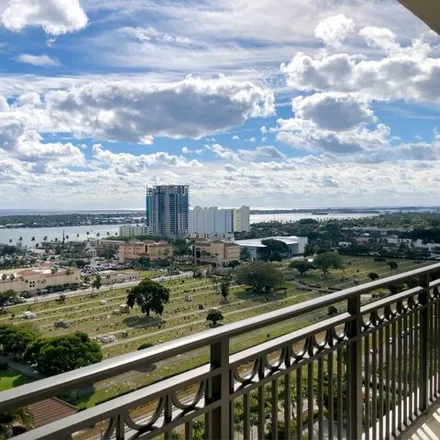 Rent this 2 bed condo on CityPlace South Tower Parking Garage in Alabama Avenue, West Palm Beach