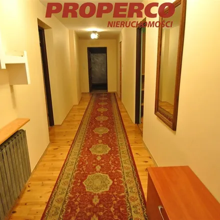 Rent this 5 bed apartment on Podporucznika Zbigniewa Kruszelnickiego "Wilka" 52G in 25-669 Kielce, Poland