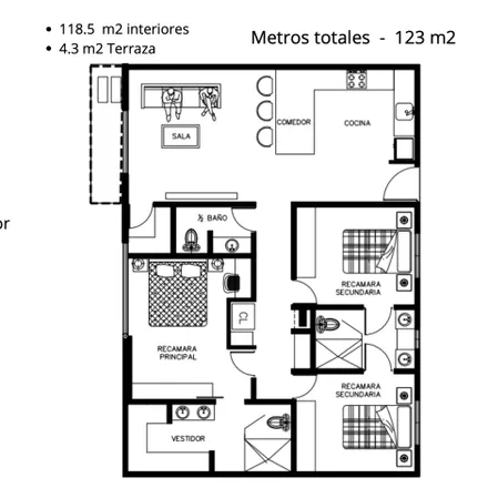 Buy this studio apartment on Calle Lázaro Garza Ayala in Tampiquito, 66200 San Pedro Garza García