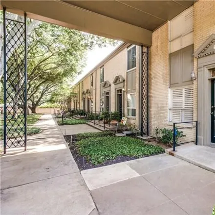Rent this 2 bed townhouse on 7433 Villanova Drive in Dallas, TX 75225