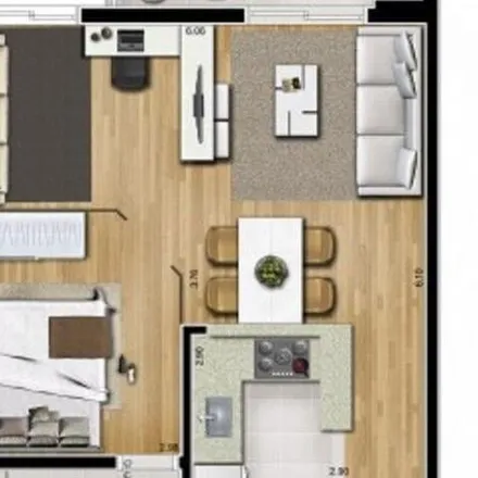 Buy this 2 bed apartment on Marco Zero Boulevard in Avenida Senador Vergueiro 2123, Anchieta