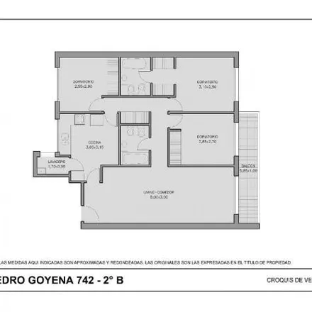 Buy this 3 bed apartment on Bonafide in Avenida Pedro Goyena, Caballito