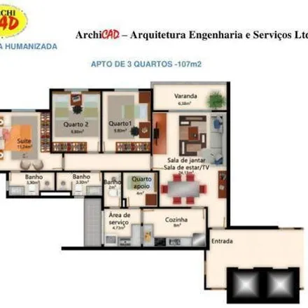 Buy this 4 bed apartment on Hospital Dia Heitor Vilasboas in Rua Dom João Pimenta 171, Centro