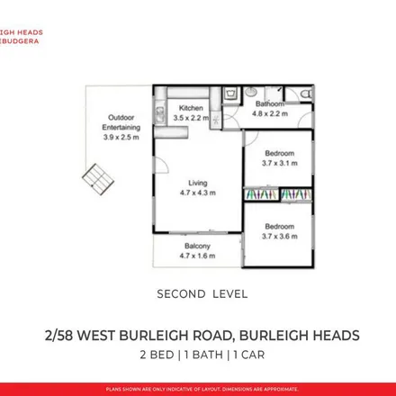 Rent this 2 bed apartment on 67 West Burleigh Road in Koala Park QLD 4220, Australia