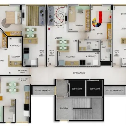 Buy this 1 bed apartment on Terminal Casa Caiada in Avenida Governador Carlos de Lima Cavalcante, Casa Caiada