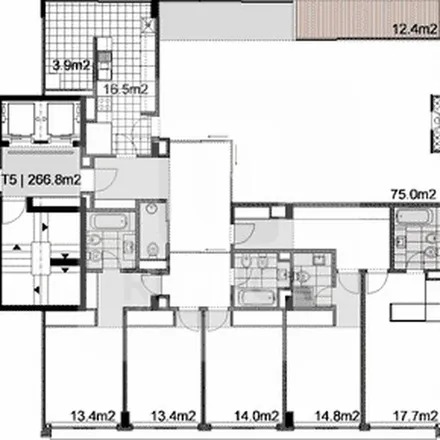 Rent this 5 bed apartment on Rua de Augusto Gomes in 4454-505 Matosinhos, Portugal