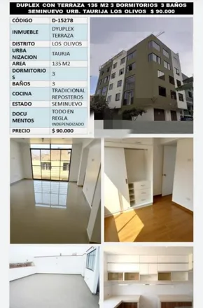 Buy this 3 bed apartment on Avenida Los Próceres de Huandoy in Los Olivos, Lima Metropolitan Area 15307