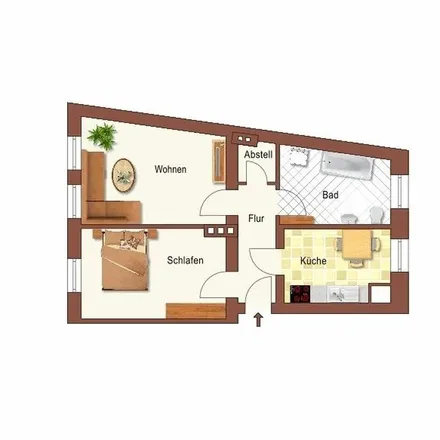 Rent this 2 bed apartment on Karl-Schmidt-Straße 22 in 39104 Magdeburg, Germany