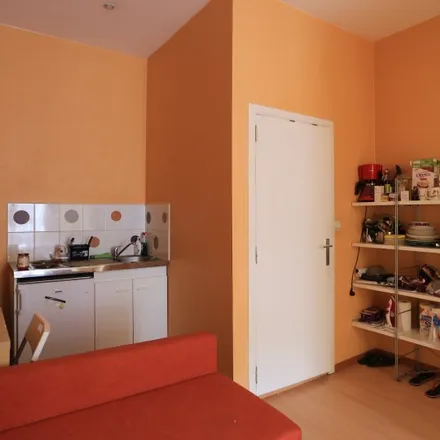 Rent this studio apartment on Rue des Éburons - Eburonenstraat 54 in 1000 Brussels, Belgium