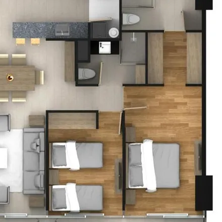 Rent this 2 bed apartment on Colegio Álamos in Piscis, Delegación Cayetano Rubio