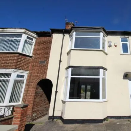 Rent this 3 bed townhouse on Ashford Avenue in Middlesbrough, TS5 4QR