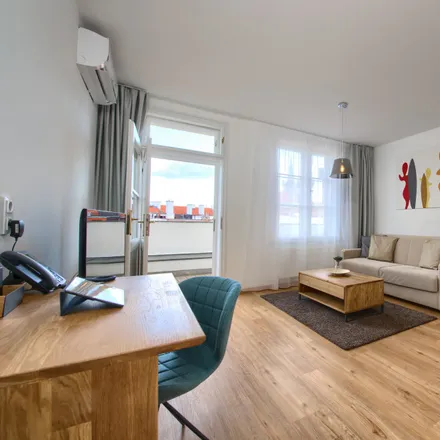 Rent this 1 bed apartment on 1. Slovanské gymnázium in Masná, 110 05 Prague