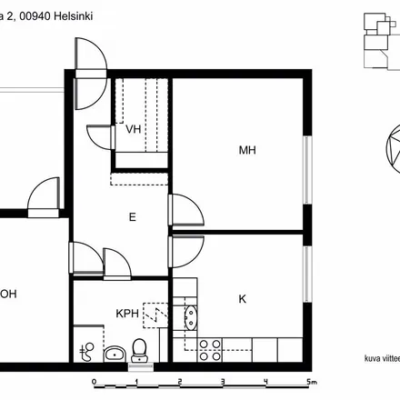 Rent this 2 bed apartment on Kurjenkellonkuja 2 in 00920 Helsinki, Finland