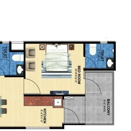Rent this 2 bed apartment on  in Sonepat, India