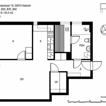 Rent this 2 bed apartment on Laivalahdenkaari 19 in 00881 Helsinki, Finland