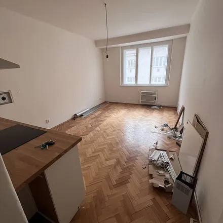 Rent this 1 bed apartment on Viklefova 1810/14 in 130 00 Prague, Czechia