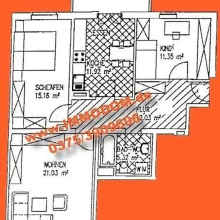Rent this 3 bed apartment on ahoch4® Architekten Ingenieure Designer in Kreisigstraße 8, 08056 Zwickau