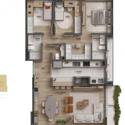 Buy this 3 bed apartment on Rua Dona Eugênia in Santa Cecília, Porto Alegre - RS