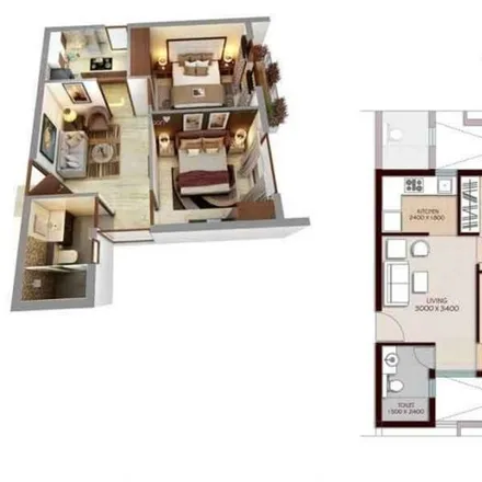 Buy this 2 bed apartment on unnamed road in Saphkhali, - 743503
