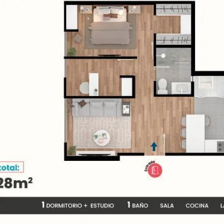 Buy this 2 bed apartment on Institución Educativa Celaap Jeshua in Avenida Jorge Chávez 565, Miraflores