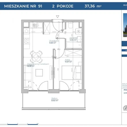 Buy this 2 bed apartment on Dąbska 14 in 31-571 Krakow, Poland