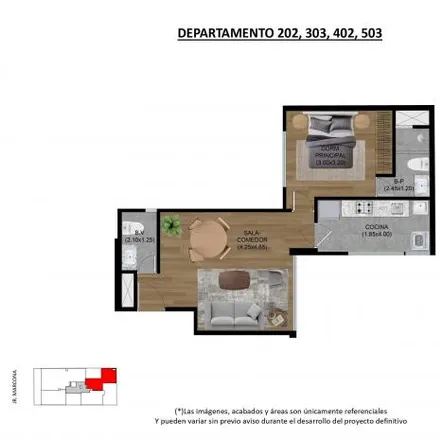 Buy this 2 bed apartment on Jirón Marcona in Santiago de Surco, Lima Metropolitan Area 15038