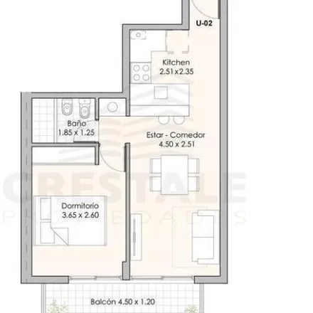 Buy this 1 bed apartment on Justo José de Urquiza 3854 in Luis Agote, Rosario
