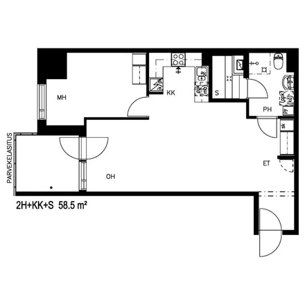 Rent this 2 bed apartment on Otto. automaatti (ATM) in Kivensilmänkuja 1, 00920 Helsinki