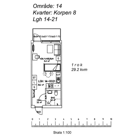 Rent this 1 bed apartment on Skomakaregatan in 933 31 Arvidsjaur, Sweden