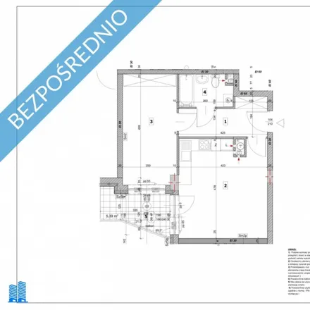 Buy this 2 bed apartment on Terminal Kultury Gocław in Jana Nowaka-Jeziorańskiego 24, 03-982 Warsaw