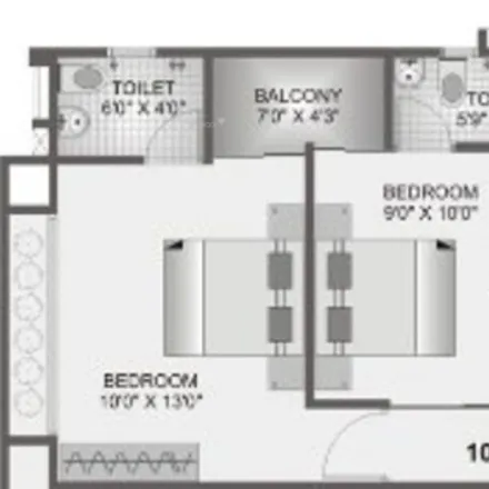 Buy this 2 bed apartment on unnamed road in Jivraj park, Ahmedabad - 380001