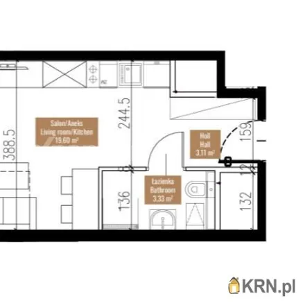 Buy this 1 bed apartment on Sokolska 14 in 40-091 Katowice, Poland