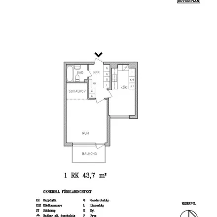 Rent this 1 bed apartment on Norrbågen in 806 31 Gävle, Sweden