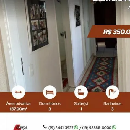 Buy this 3 bed apartment on Rua José Carlos de Souza in Chácara Santa Lúcia, Limeira - SP