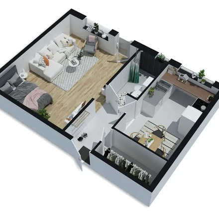 Rent this 1 bed apartment on Färnestadsvägen in 330 12 Forsheda, Sweden