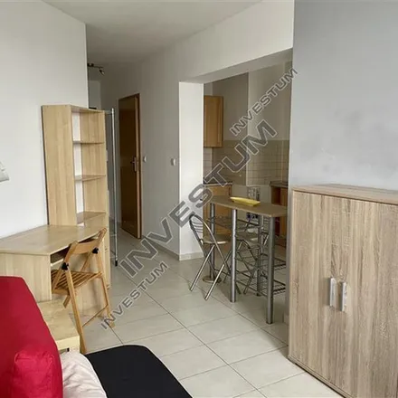 Rent this 1 bed apartment on Strzegomska 3c in 53-611 Wrocław, Poland