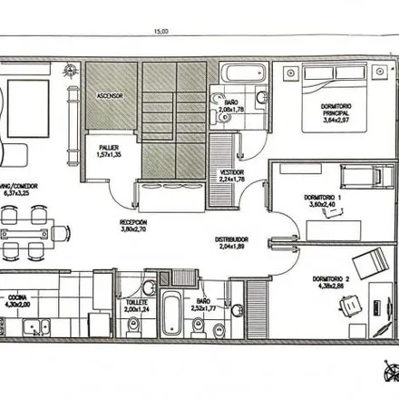 Buy this 3 bed apartment on Garibaldi 601 in La Calabria, San Isidro
