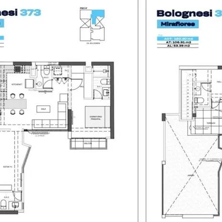 Buy this 3 bed apartment on Bolognesi Street 631 in Miraflores, Lima Metropolitan Area 15074