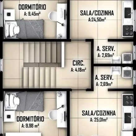 Buy this 1 bed apartment on Rua Julieta da Silva Melo in Forquilhas, São José - SC